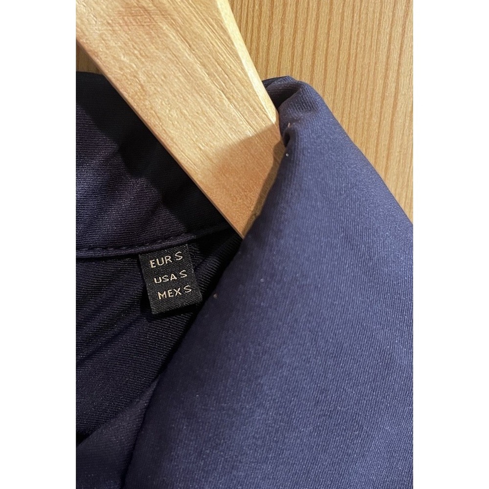 Porter & Ash Kinetic Stretch Shirt Mens Small Navy Blue Short Sleeve Camp Collar - Picture 6 of 9